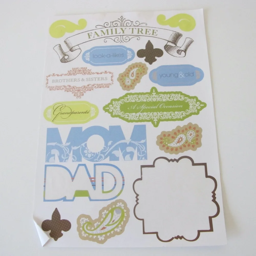 Scrapbooking Sticker Bundle For Paper Crafts Family Home Memories (New & Used)